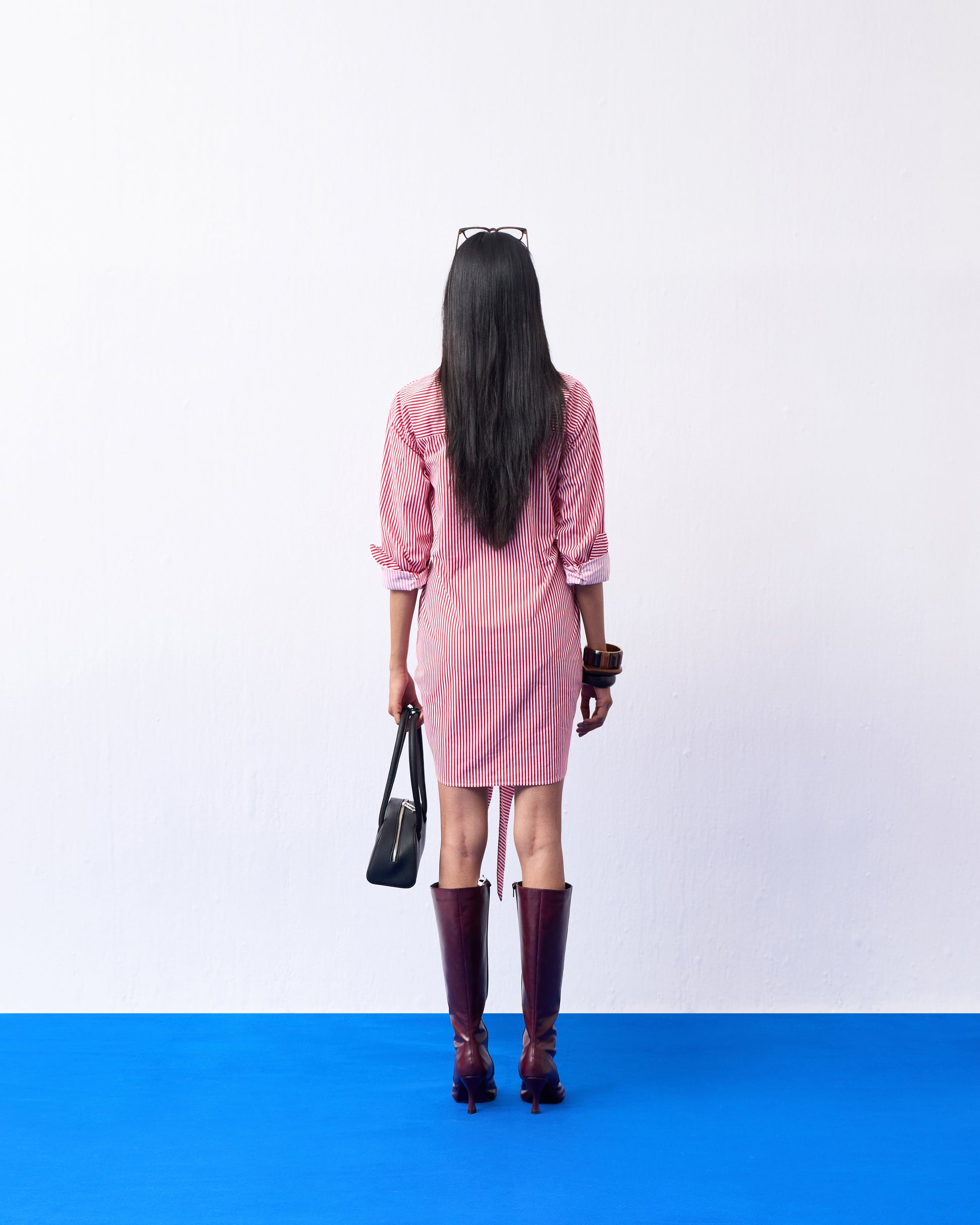 Curve Dress- Marine Red